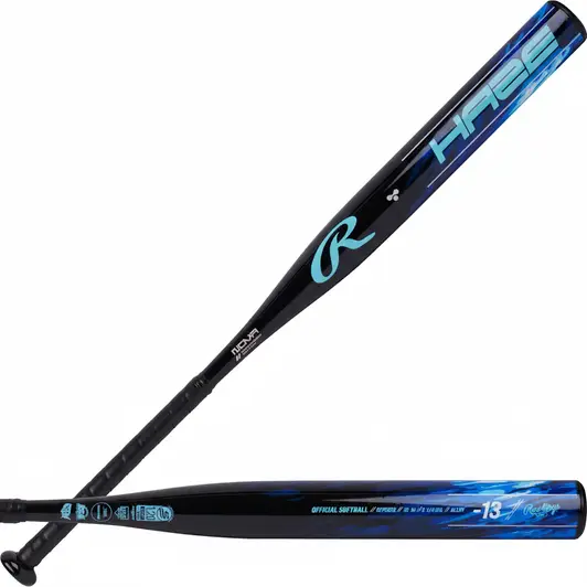 Rawlings Haze Fastpitch Softball Bat displayed showing its all-association approved -13 drop weight design for younger youth fastpitch players.