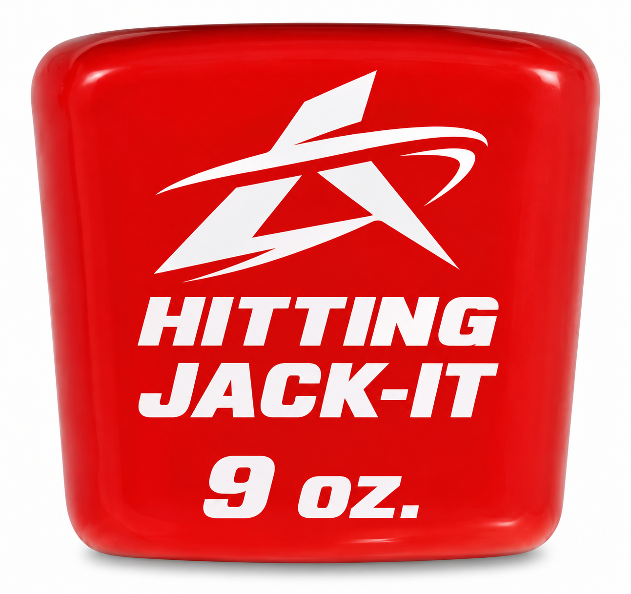 Bat weight by Rawlings, the Hitting Jack-IT 9 oz in red.