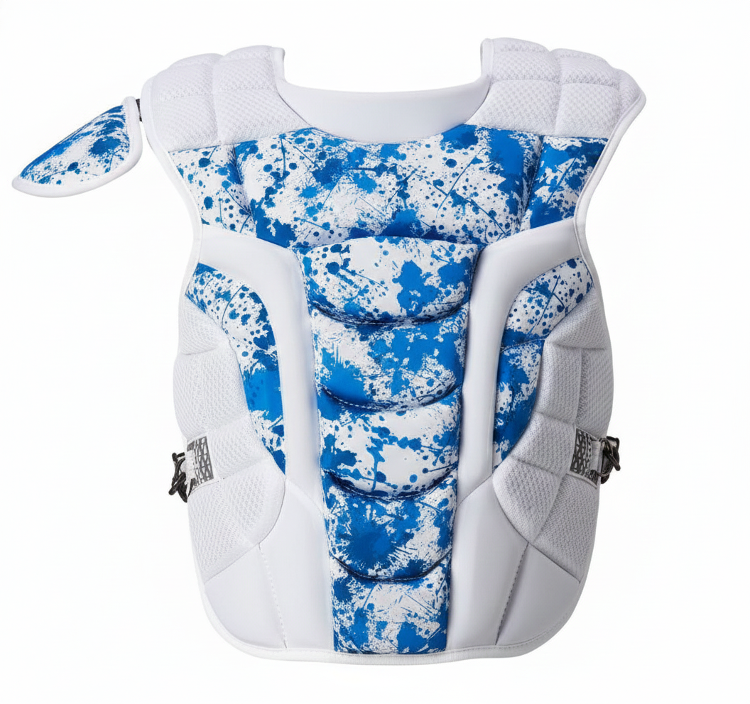 Rawlings Velo 2.0 Splatter catcher’s set for baseball with NOCSAE-certified chest protector and matching protective gear