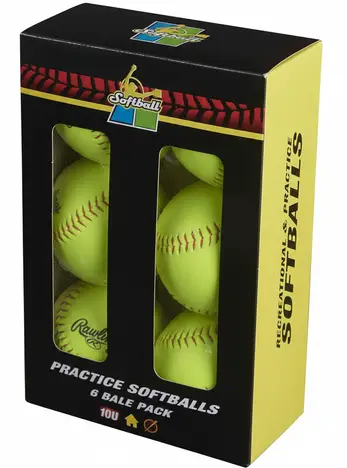 Rawlings Official League Recreational Softballs YWCS11 11-inch 6 Count with Rawlings brand quality in youth 11-inch format for youth fastpitch coaches and parents who want Official League construction in their developmental supply.