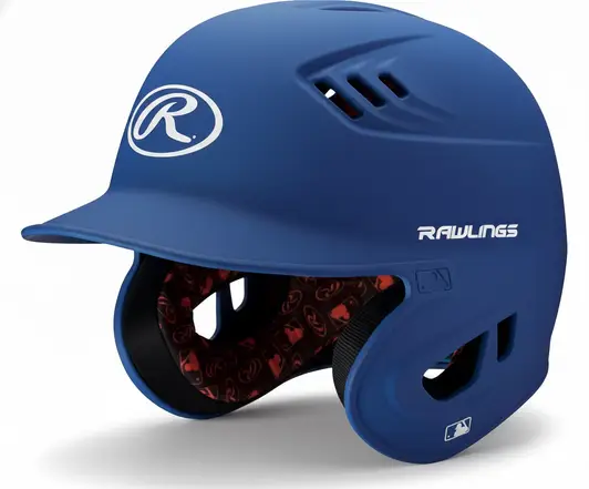 Rawlings R16 Velo Baseball Batting Helmet displayed showing its streamlined Velo profile construction and lightweight performance-oriented design.