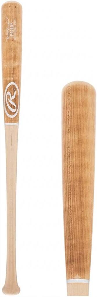 Rawlings Velo Maple Wood Baseball Bat 110 Turn Model shown upright displaying the 110 profile.