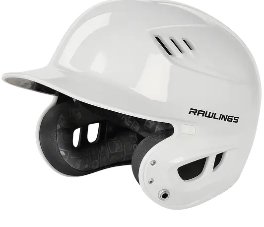 Rawlings RX2 Series Baseball Batting Helmet displayed showing its quality ABS shell construction and standard batting helmet design.