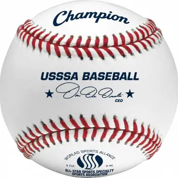 Rawlings USSSA Baseballs Competition Grade ROLB1USSSA displayed showing their certified competition-grade construction and USSSA travel ball design.