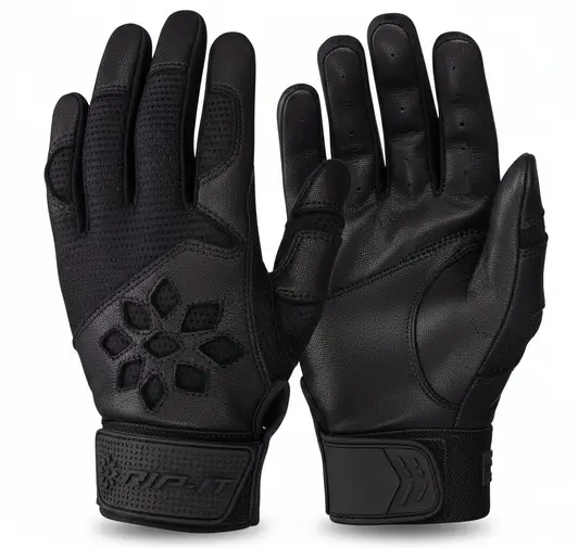 RIP-IT Women's Blister Control Softball Batting Glove PRO displayed showing its specialized blister prevention construction and women's specific design for high-volume hitters.