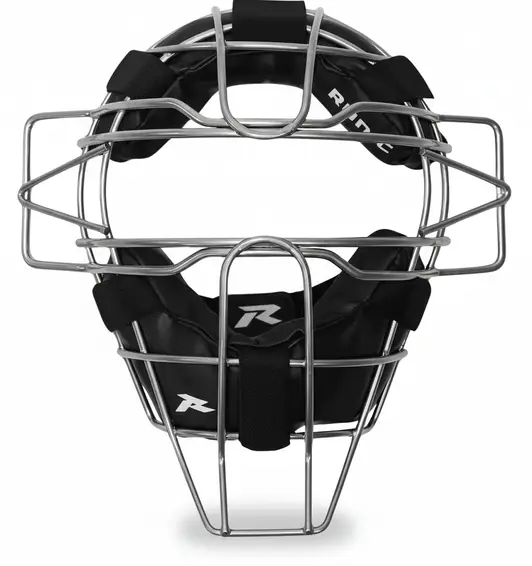 RUNIC Catcher's Face Mask displayed showing its distinctive design identity and accessible standalone wire construction for recreational catchers.