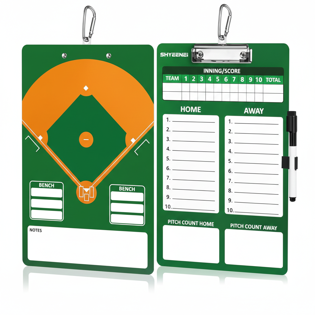 ShYeenei dry erase baseball lineup board for coaches and dugouts