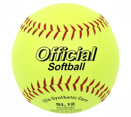 Skyline SL-12 Softballs 6 Pack with standard 12-inch slowpitch construction for recreational and competitive programs who need consistent everyday practice supply at an accessible 6-pack price.