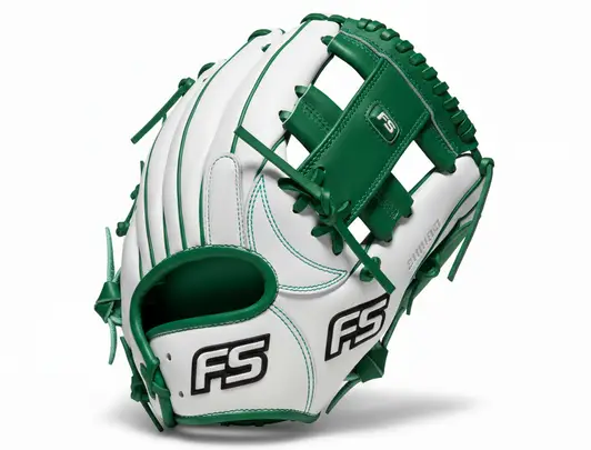 SSK FP5 Fastpitch Softball Infield Glove displayed showing its independent brand leather construction and dedicated fastpitch infield pocket design for competitive players.