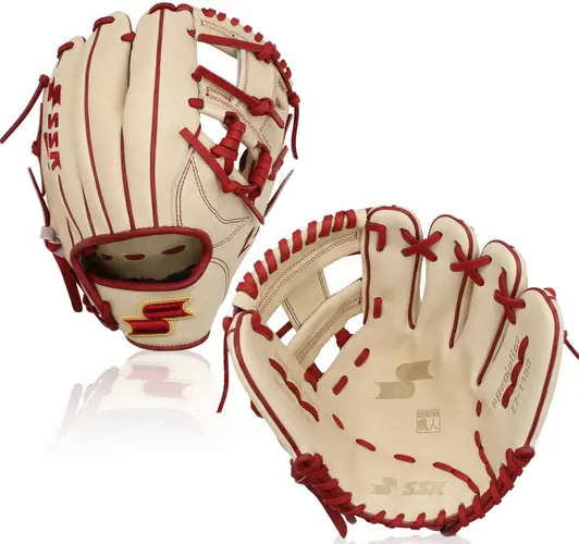 SSK Z7 Specialist Infield Baseball Glove displayed showing its Japanese craftsmanship leather and infield-specific web design.