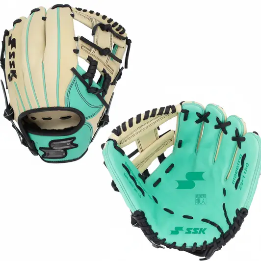 SSK Z9 Maestro Infield Baseball Glove displayed showing its premium maestro-grade independent brand leather construction and elite infield pocket design for competitive players.