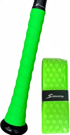 Stinger Sports Premium Polymer Bat Grip in firmer more textured polymer construction for competitive players whose grip mechanics require a harder handle surface than polyurethane provides.