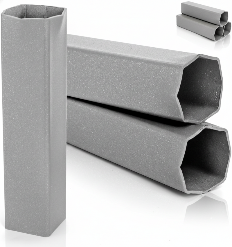 Set of 3 ground anchors, 1.8"x8", for securing baseball bases on fields.