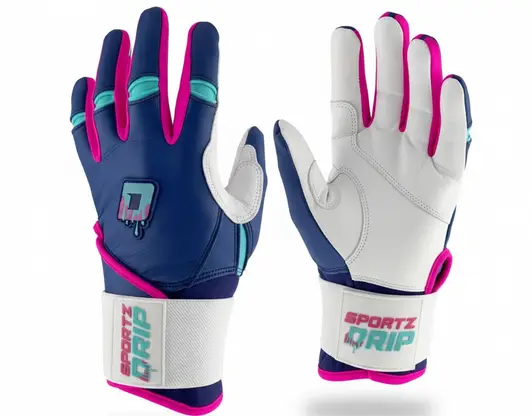 Thrive Baseball & Softball Premium Batting Gloves displayed showing its quality leather construction and dual-sport batting glove design.