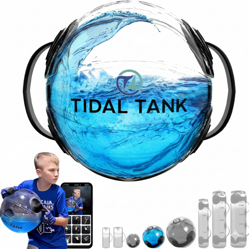 Tidal Tank Sphere Mini, a compact baseball training tool for swing mechanics, strength, and resistance training.