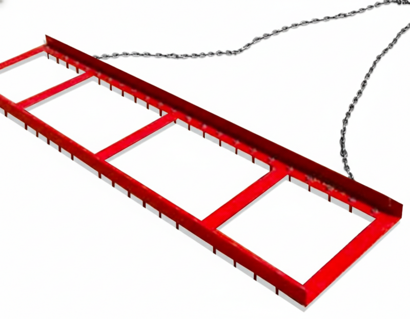 Trigon Sports Heavy Duty Bolt Drag Mat with zinc-plated steel mesh and bolt-together construction for professional competitive infield grooming.