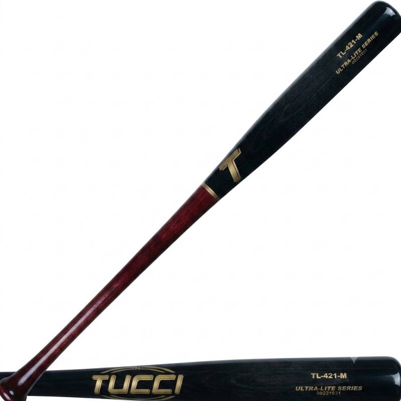 Tucci TL-421 Pro Select Youth Wood Bat shown in its Pro Select build.