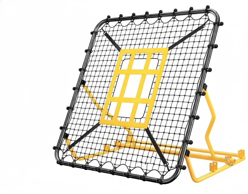 Utheer Baseball Rebounder Net displayed showing its folding portable frame and standard polyethylene net panel.