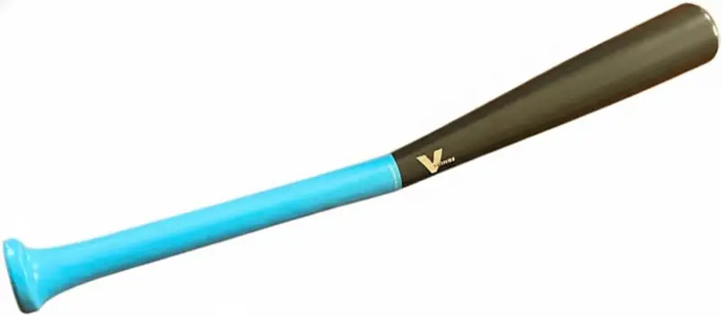 Swing trainer bat with a dark gray barrel and light blue handle on a white background.