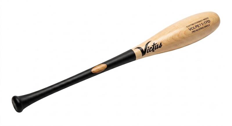 Victus AV Torpedo PRO Reserve wood bat displayed upright showing its torpedo barrel shape.
