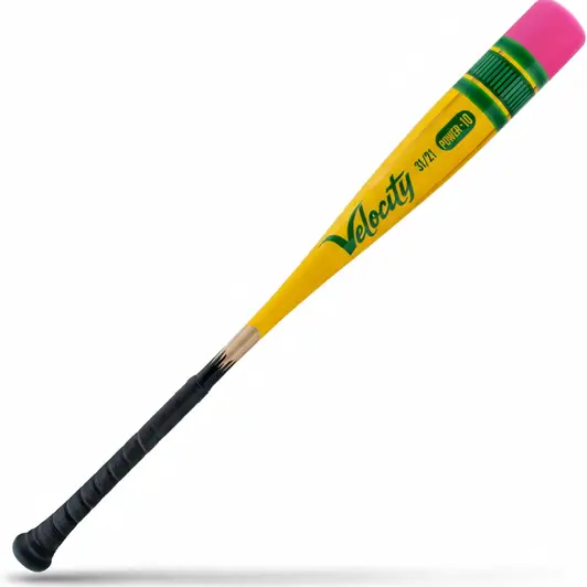Victus Vibe Pencil USSSA Baseball Bat displayed showing its multi-drop composite construction and distinctive Pencil barrel profile across drop weight options.