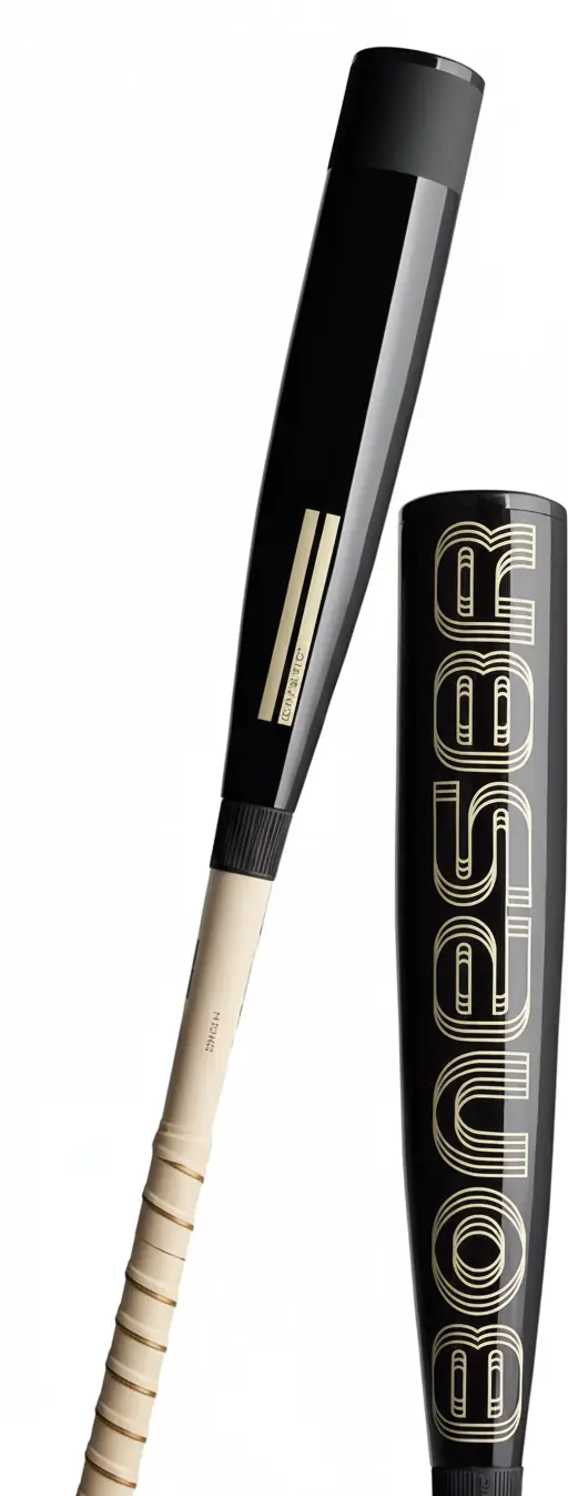 2024 Warstic BONESABER Hybrid Black Cobra Edition BBCOR Baseball Bat displayed showing its distinctive Black Cobra colorway and hybrid construction profile.