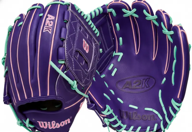 Wilson Fall 2025 A2K baseball glove with Pro Stock Select leather and Dual Welting on a neutral background.