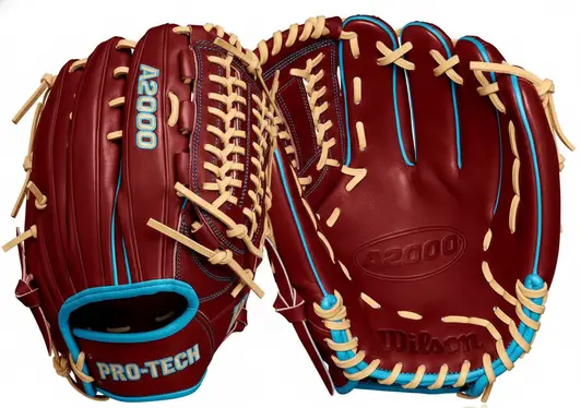 Wilson Winter 2024 A2000 Baseball Glove displayed showing its Tennessee Tanning leather construction and Winter 2024 seasonal colorway for competitive baseball players.