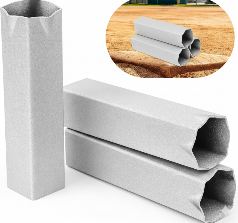 Yaocom Curled Style Baseball Ground Anchors 1.8x8 inches for securing official size baseball bases