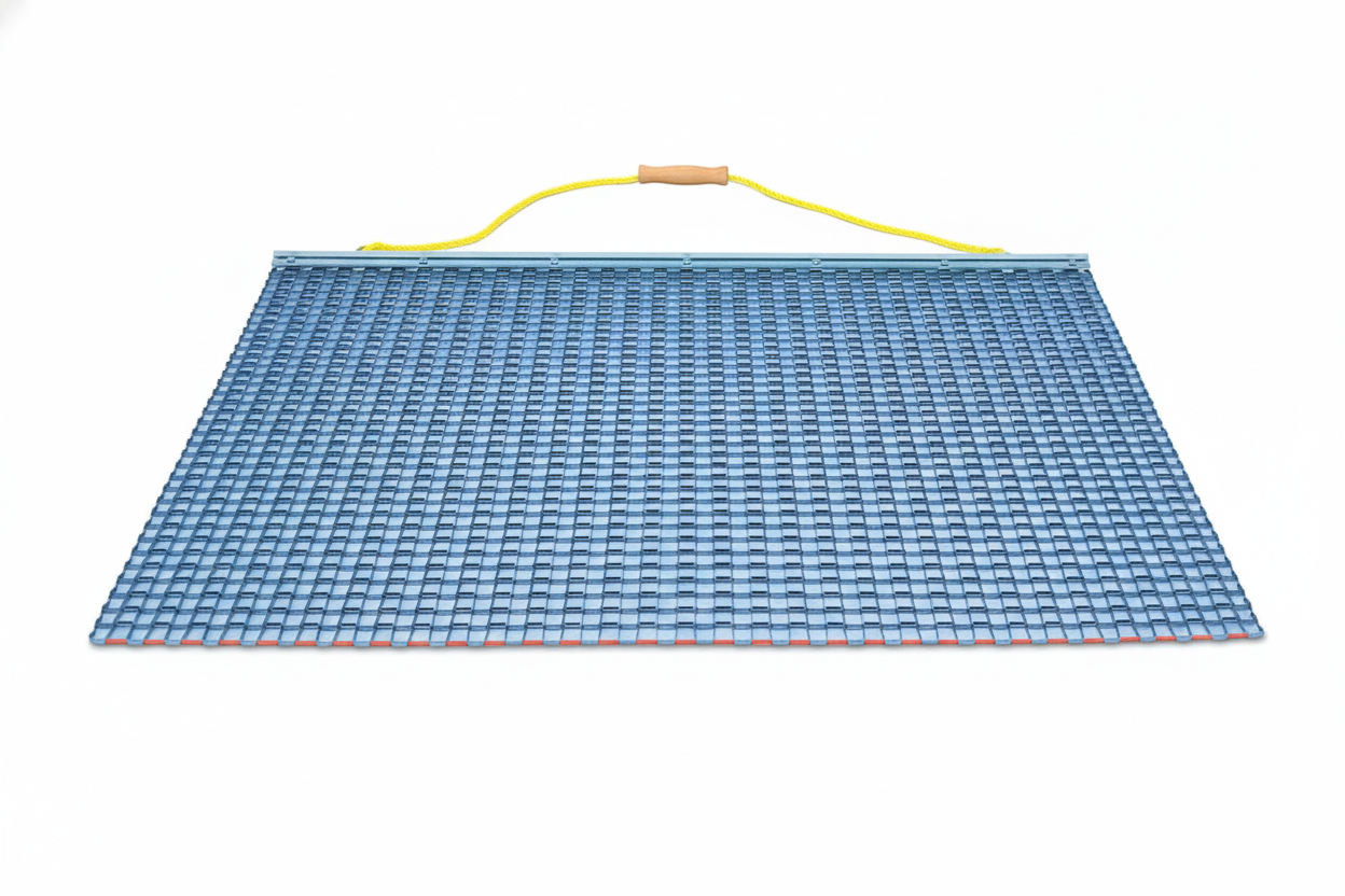 Yard Tuff Drag Mat Lawn-Leveler Rake Mat with flexible chain-link construction for infield grooming and lawn leveling on smaller recreational baseball and softball fields.