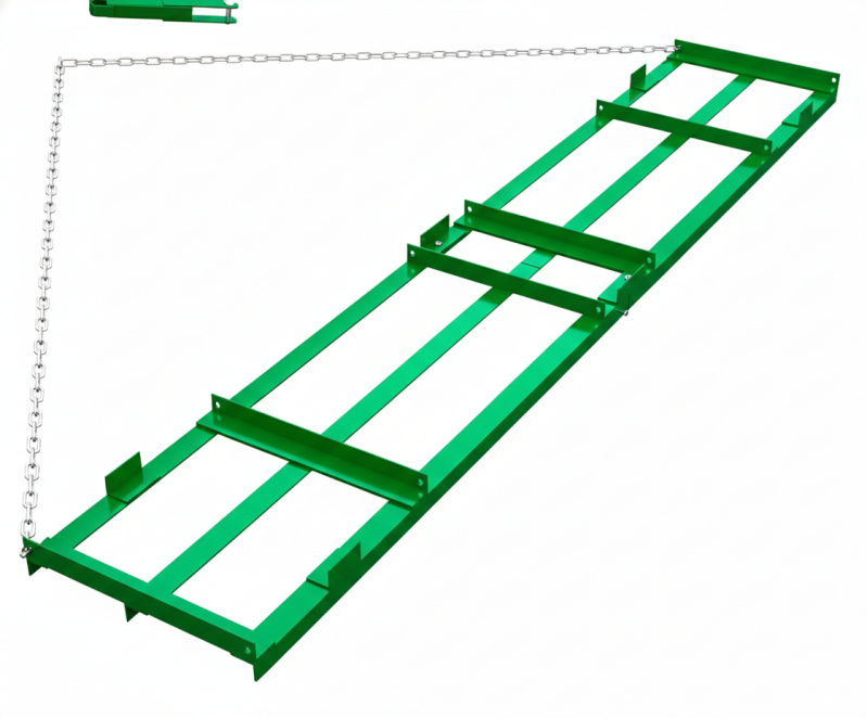 8ft heavy duty drag harrow for ATV and UTV field leveling applications