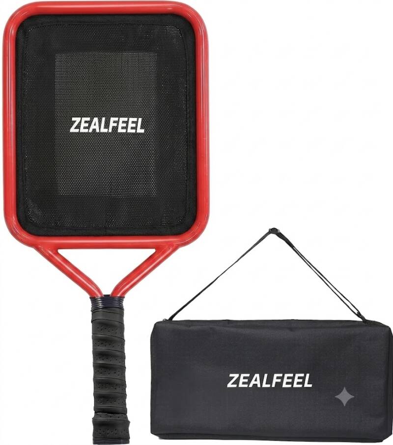 ZEALFEEL Baseball Racket for Fly Balls, 19-Ounce shown displaying its ergonomic grip and racket frame.
