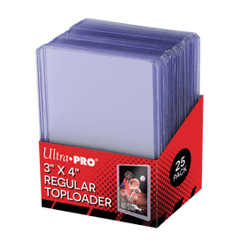 Toploader 3inch by 4inch, Regular "Super Clear" Top Loader, 25pcs