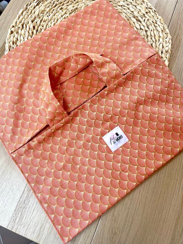 sac à tarte - gâteau imprimé graphique orange