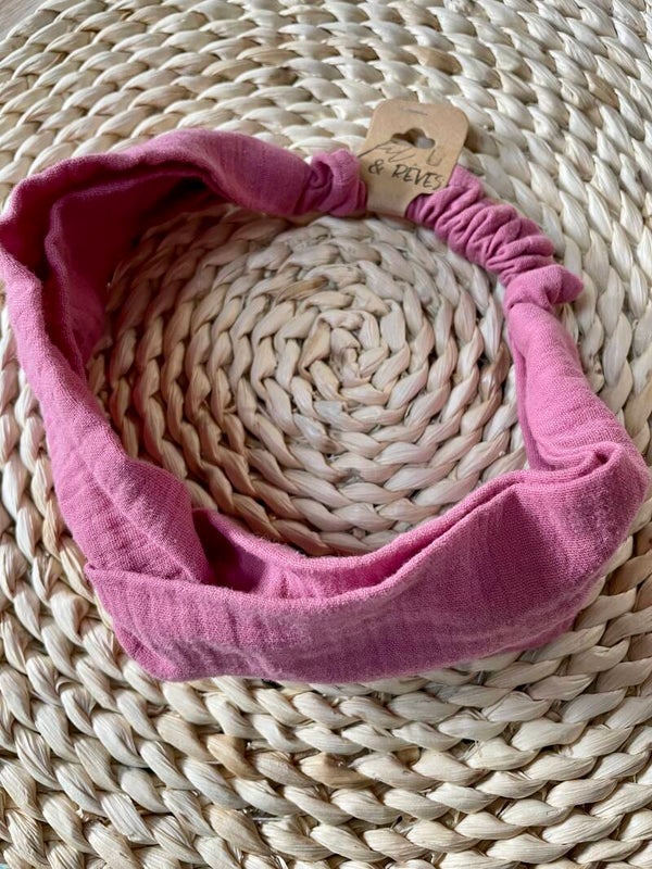 Headband double gaze rose