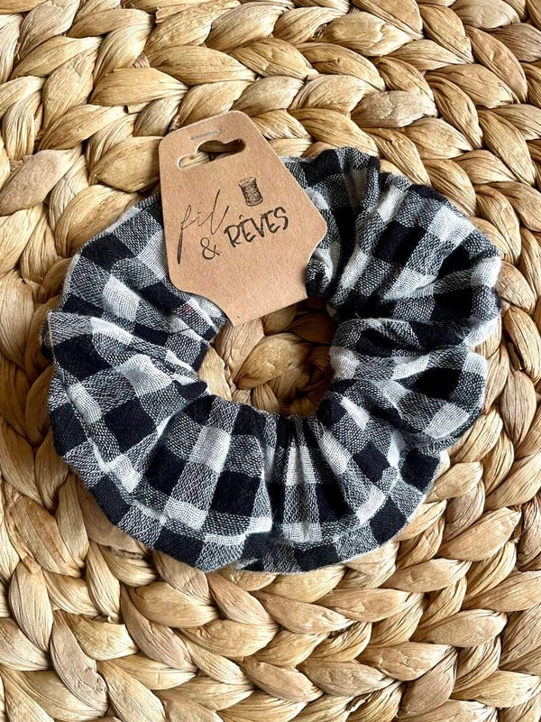 Chouchou Vichy noir et blanc