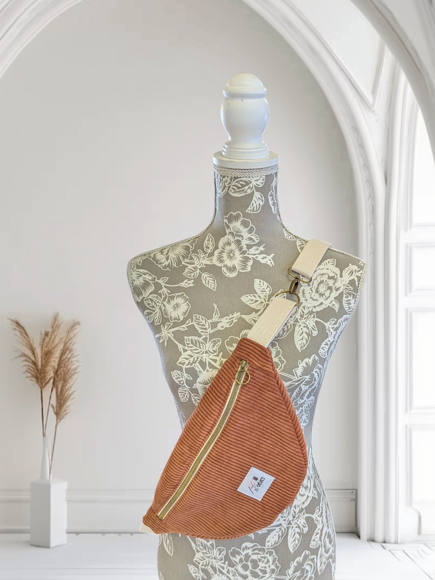 Banane velours camel