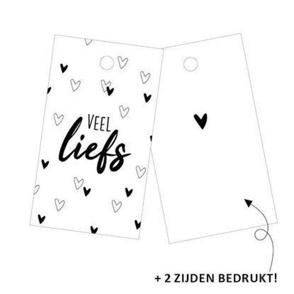Veel liefs cadeaulabel