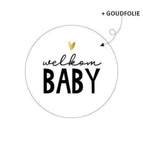 Welkom baby sticker