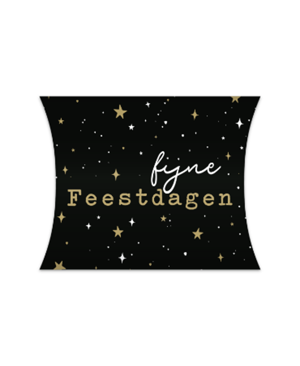Gondeldoosje fijne kerstdagen zwart