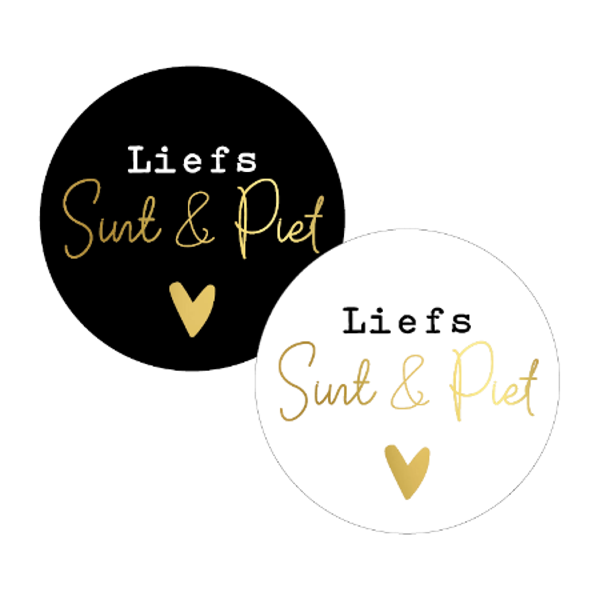 Liefs sint & piet sticker