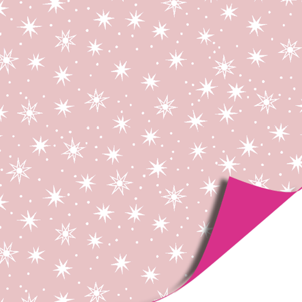 Stars pink kadopapier