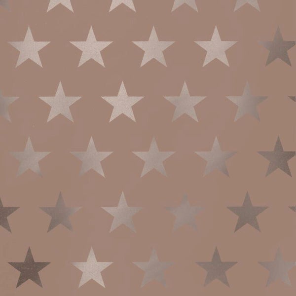 Stars rosegold kadopapier