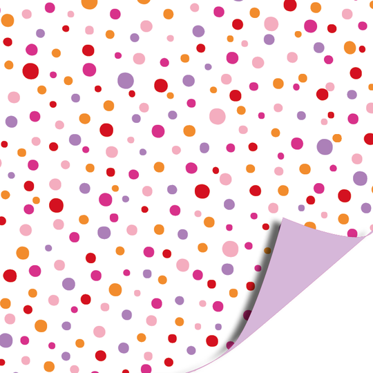 Confetti roze tint kadopapier