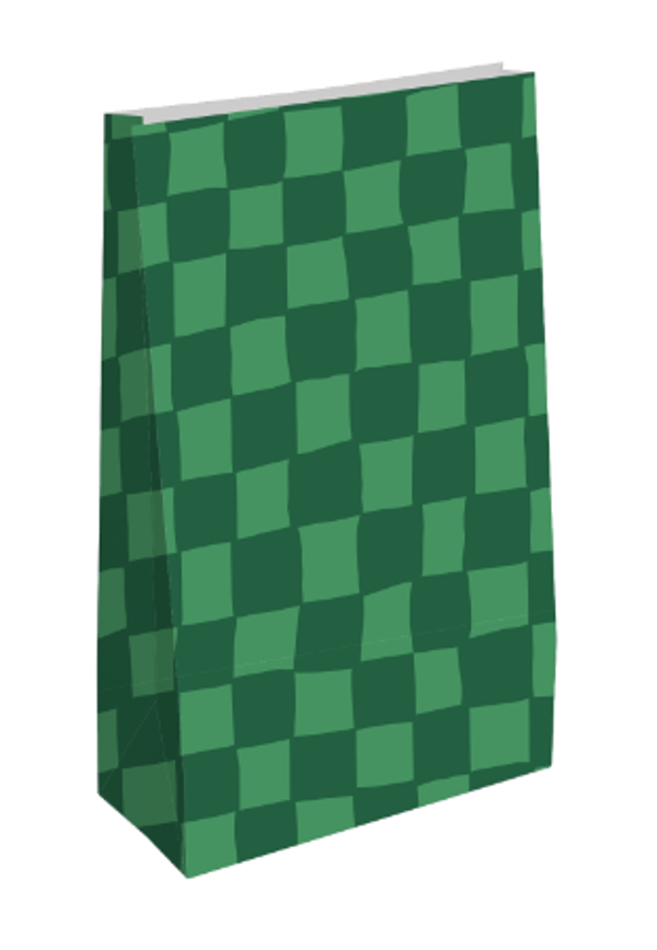 Blokzakje groen grid middel