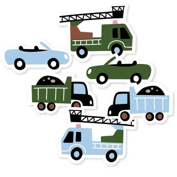 Sticker little cars