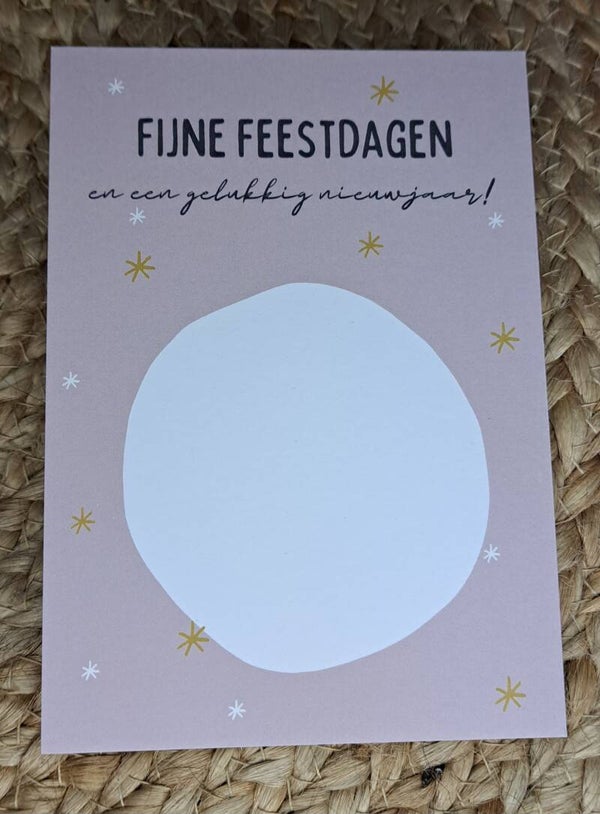 Fijne feestdagen ansichtkaart sale