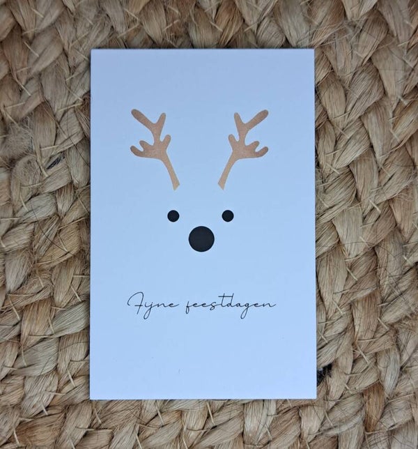 Rendier mini kaartjes