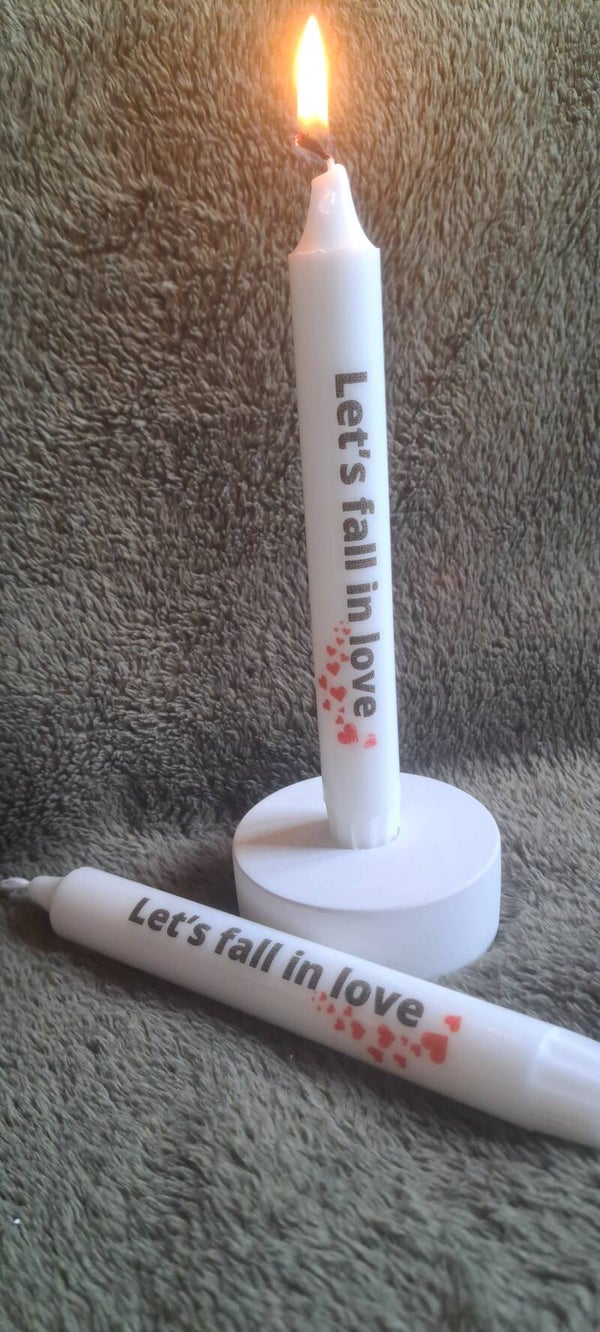 Kaars let's fall in love