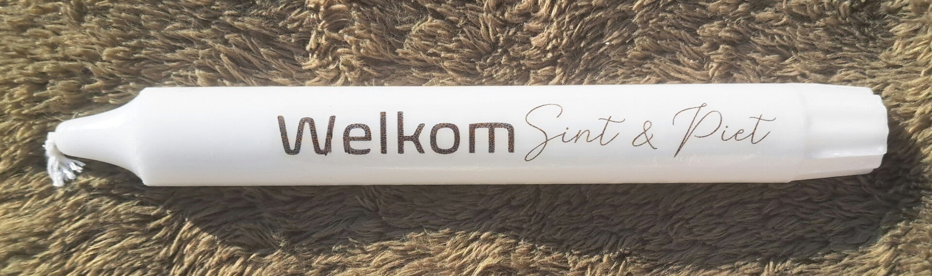 Kaars welkom sint & piet
